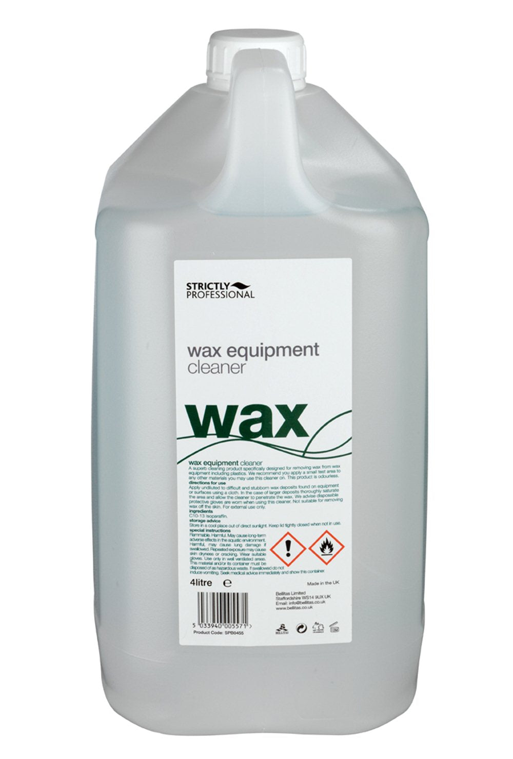 Strictly Professional Wax Equipment Cleaner – salon wax remover for pots and tools