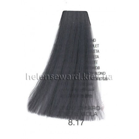 8.17 Metallic Light Ash Violet Blonde Hair Colour - 100ml - Tulipa Hair & Beauty 