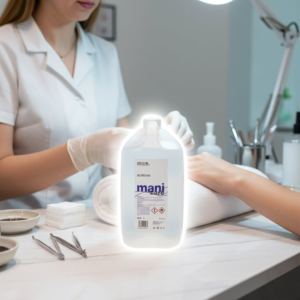 Strictly professional Pure Acetone 4 liters - available from Salonservedirect 